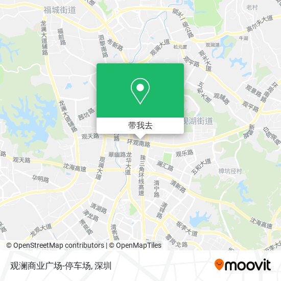 观澜商业广场-停车场地图