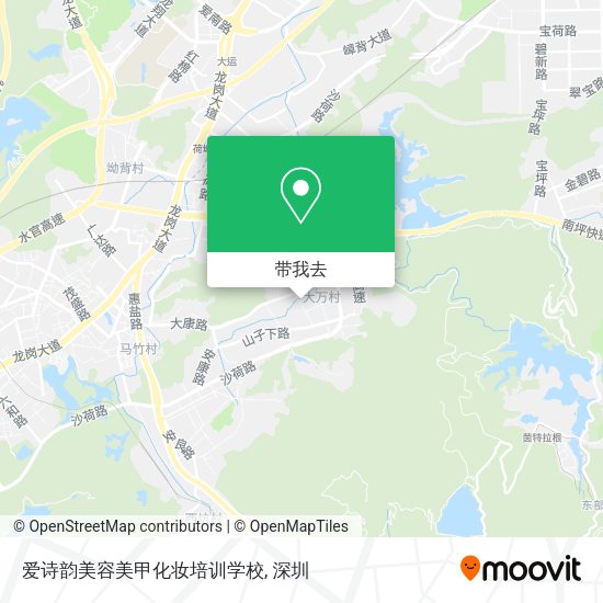 爱诗韵美容美甲化妆培训学校地图