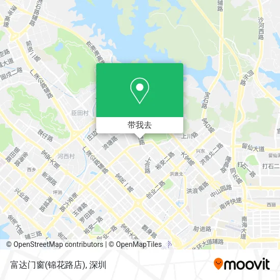富达门窗(锦花路店)地图