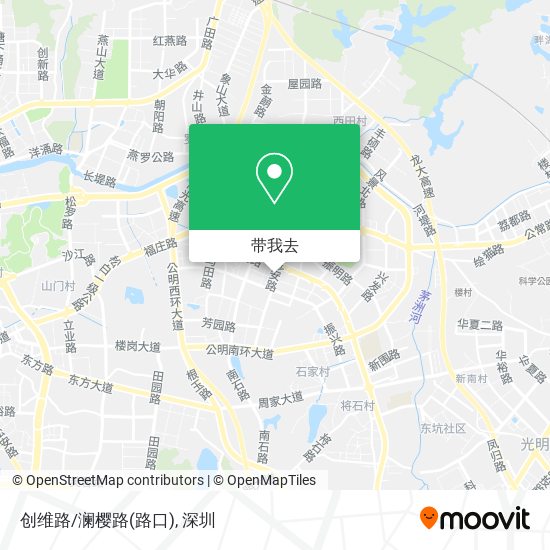 创维路/澜樱路(路口)地图