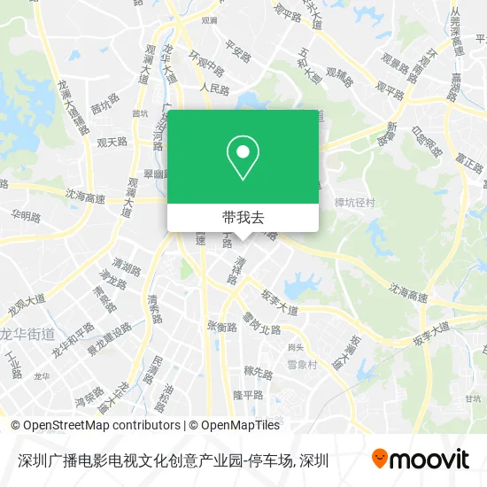 深圳广播电影电视文化创意产业园-停车场地图