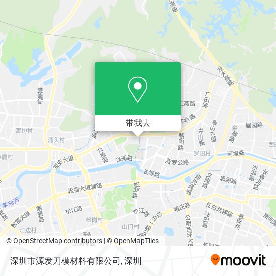 深圳市源发刀模材料有限公司地图