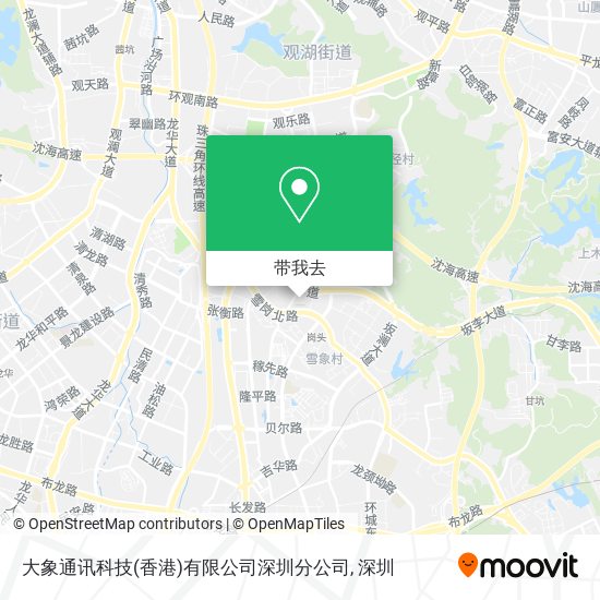 大象通讯科技(香港)有限公司深圳分公司地图