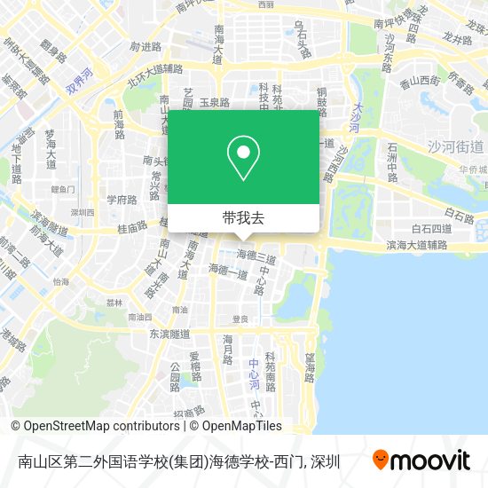 南山区第二外国语学校(集团)海德学校-西门地图