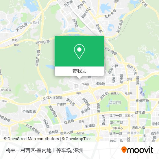 梅林一村西区-室内地上停车场地图