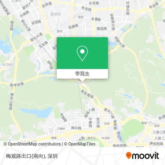 梅观路出口(南向)地图