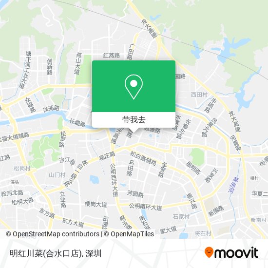 明红川菜(合水口店)地图