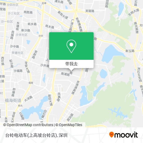 台铃电动车(上高坡台铃店)地图