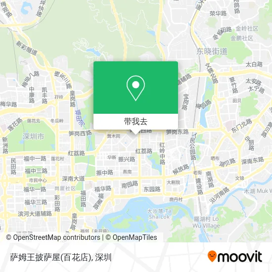 萨姆王披萨屋(百花店)地图