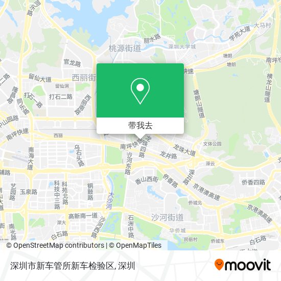 深圳市新车管所新车检验区地图