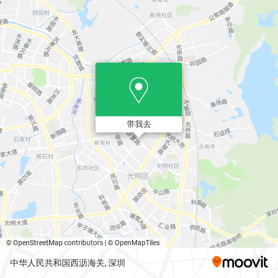 中华人民共和国西沥海关地图