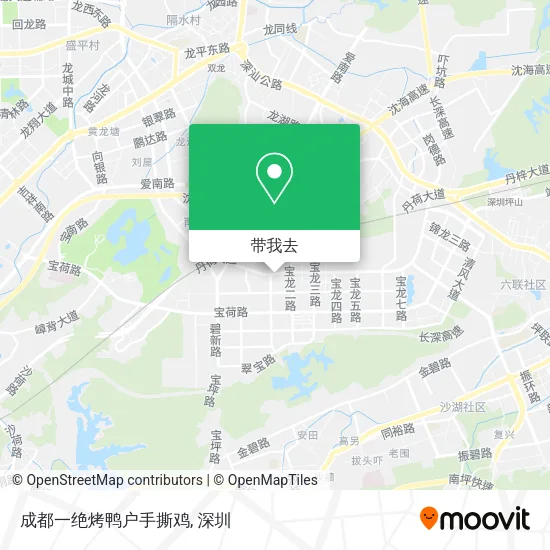 成都一绝烤鸭户手撕鸡地图