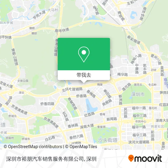 深圳市裕朋汽车销售服务有限公司地图