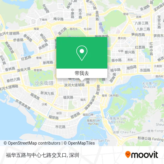 福华五路与中心七路交叉口地图