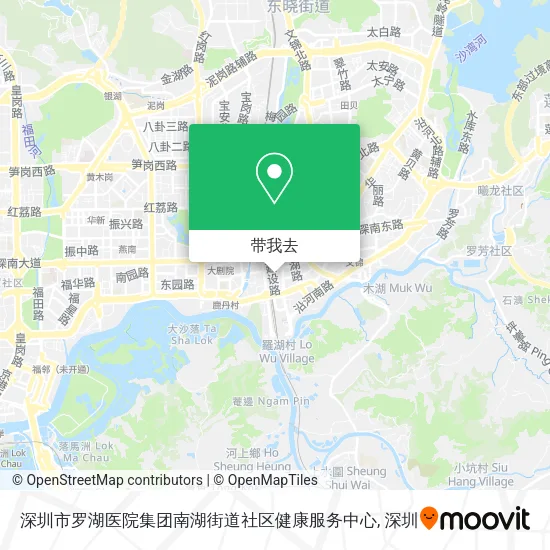深圳市罗湖医院集团南湖街道社区健康服务中心地图