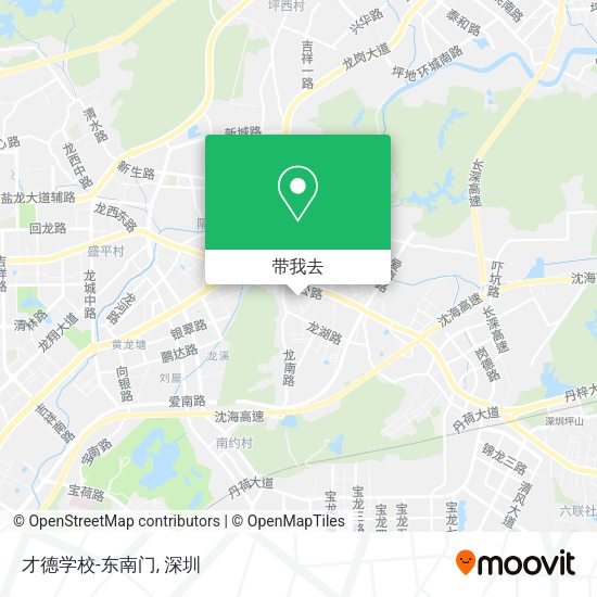 才德学校-东南门地图