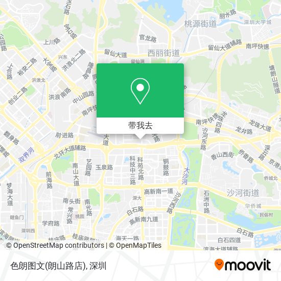 色朗图文(朗山路店)地图