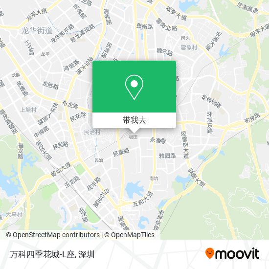 万科四季花城-L座地图