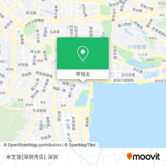 米芝莲(深圳湾店)地图