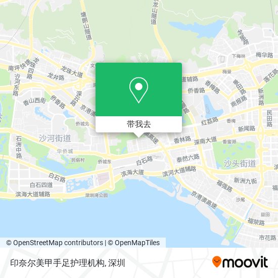 印奈尔美甲手足护理机构地图