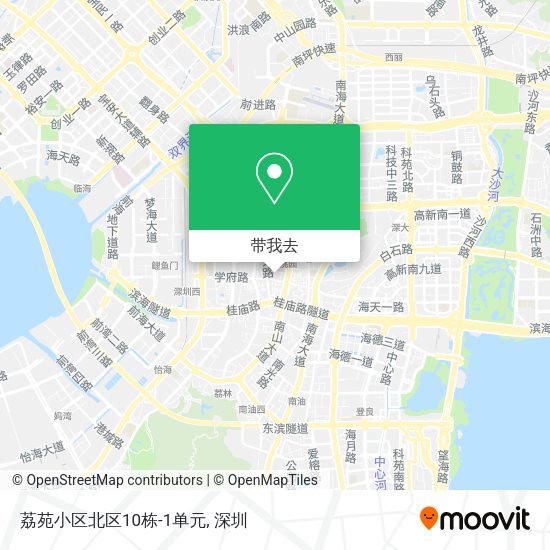 荔苑小区北区10栋-1单元地图