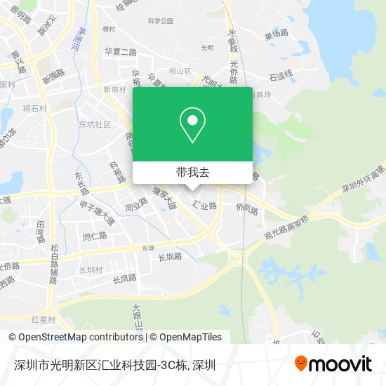 深圳市光明新区汇业科技园-3C栋地图