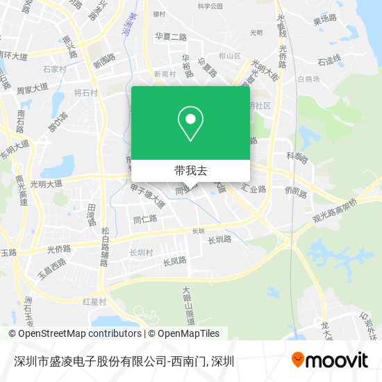 深圳市盛凌电子股份有限公司-西南门地图