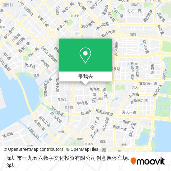 深圳市一九五六数字文化投资有限公司创意园停车场地图