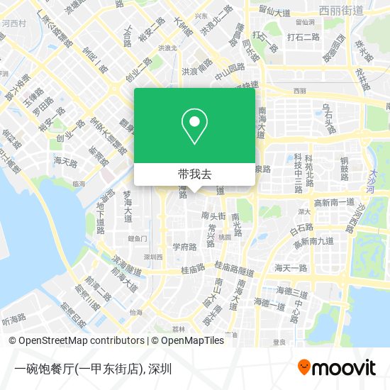 一碗饱餐厅(一甲东街店)地图