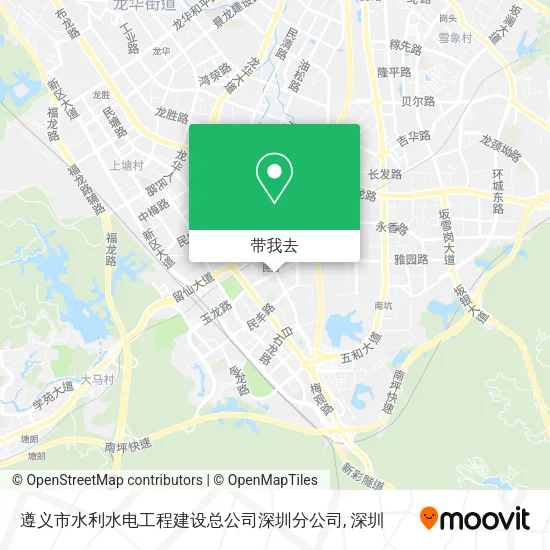 遵义市水利水电工程建设总公司深圳分公司地图