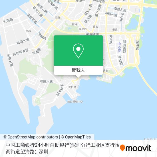 中国工商银行24小时自助银行(深圳分行工业区支行招商街道望海路)地图