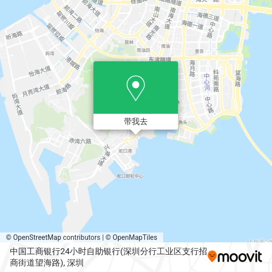 中国工商银行24小时自助银行(深圳分行工业区支行招商街道望海路)地图