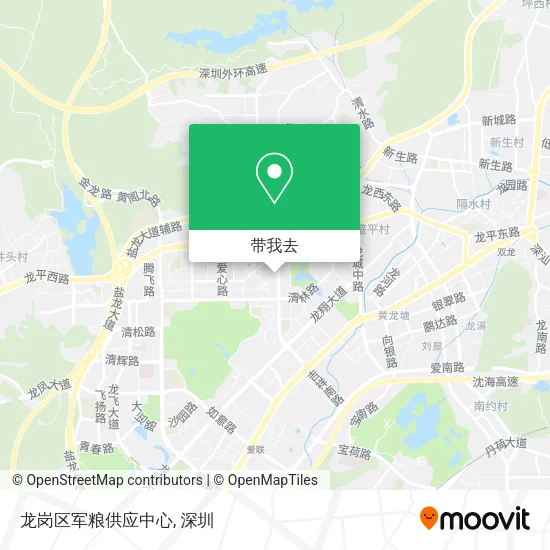 龙岗区军粮供应中心地图