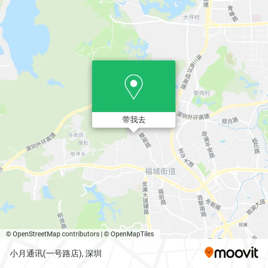 小月通讯(一号路店)地图