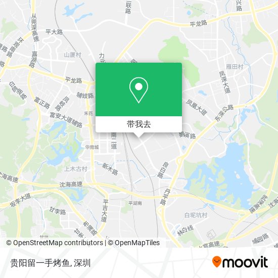 贵阳留一手烤鱼地图