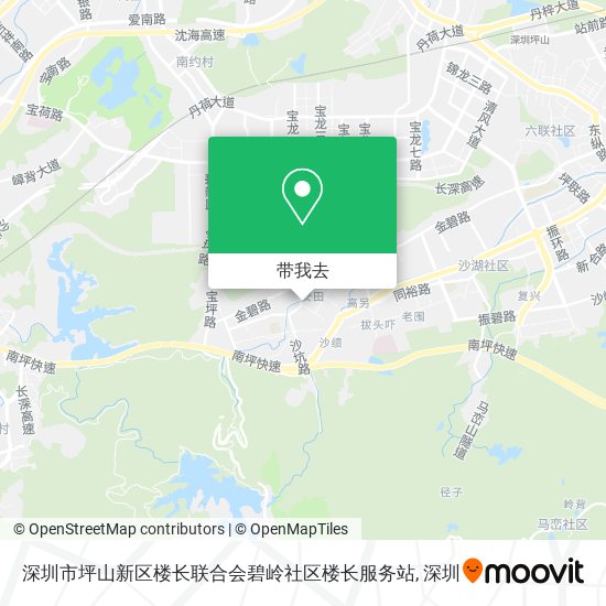 深圳市坪山新区楼长联合会碧岭社区楼长服务站地图