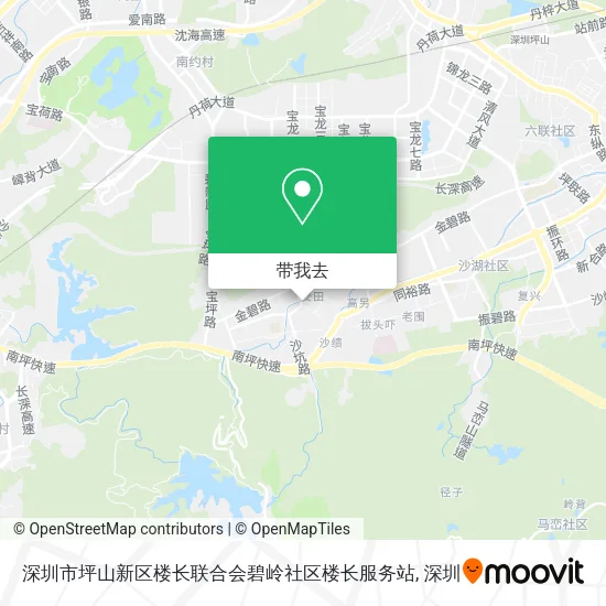 深圳市坪山新区楼长联合会碧岭社区楼长服务站地图