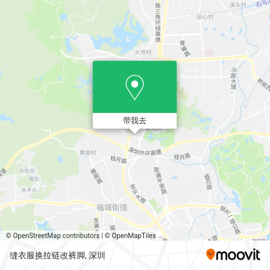 缝衣服换拉链改裤脚地图
