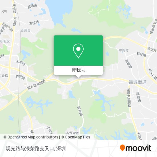 观光路与浪荣路交叉口地图
