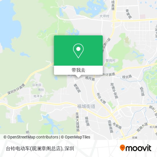 台铃电动车(观澜章阁总店)地图