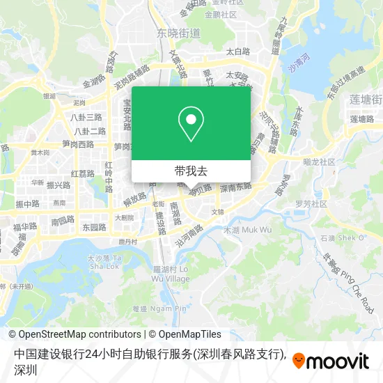 中国建设银行24小时自助银行服务(深圳春风路支行)地图