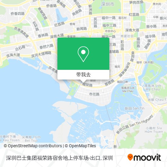 深圳巴士集团福荣路宿舍地上停车场-出口地图