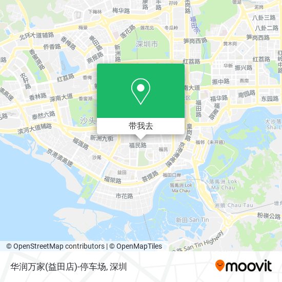 华润万家(益田店)-停车场地图