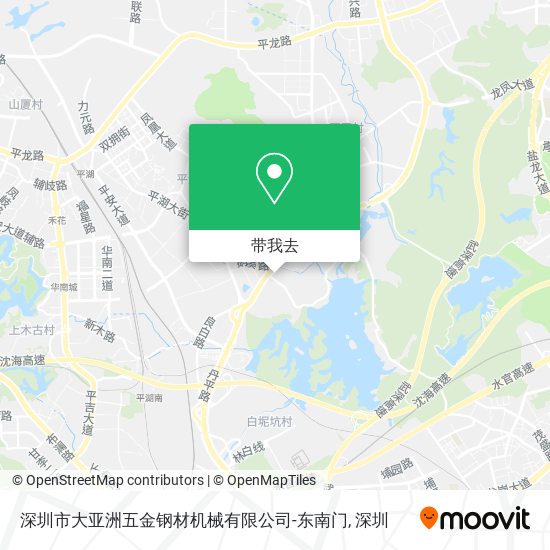 深圳市大亚洲五金钢材机械有限公司-东南门地图