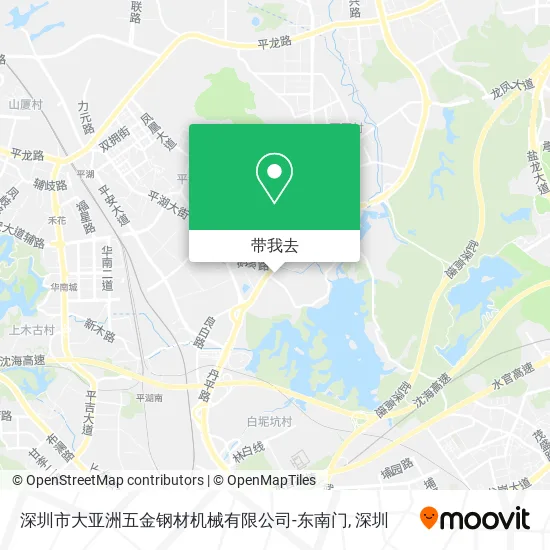 深圳市大亚洲五金钢材机械有限公司-东南门地图