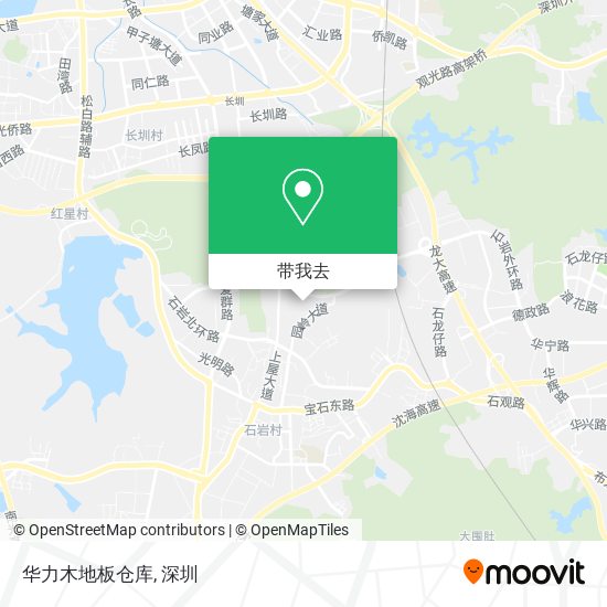 华力木地板仓库地图
