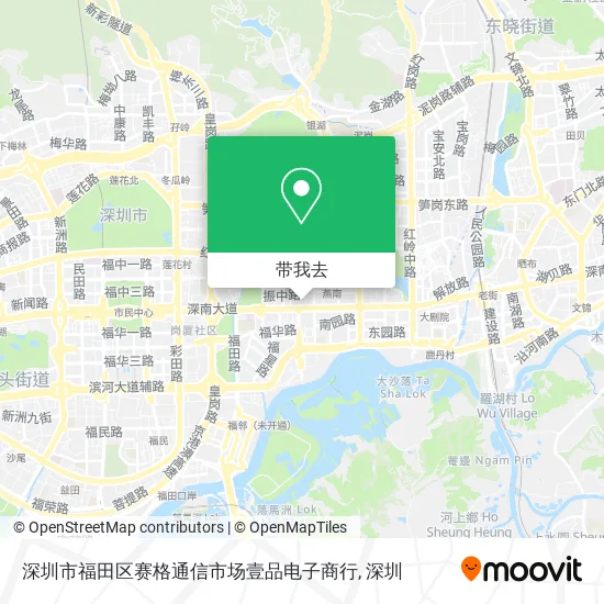 深圳市福田区赛格通信市场壹品电子商行地图