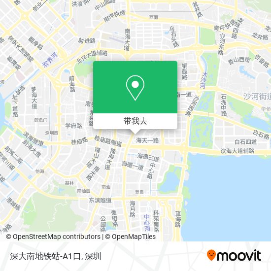 深大南地铁站-A1口地图