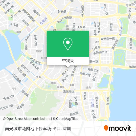 南光城市花园地下停车场-出口地图