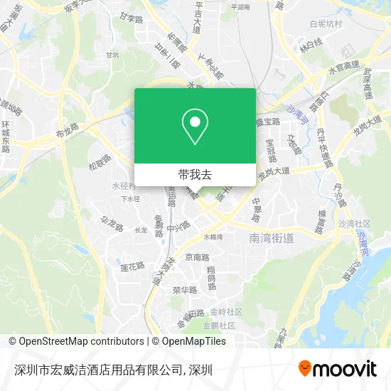 深圳市宏威洁酒店用品有限公司地图